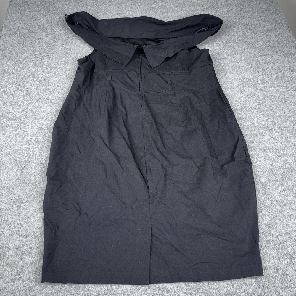Retro Chic by Torrid Dress Women's 26 Black Sleeveless Zip Front Plus Goth Edgy